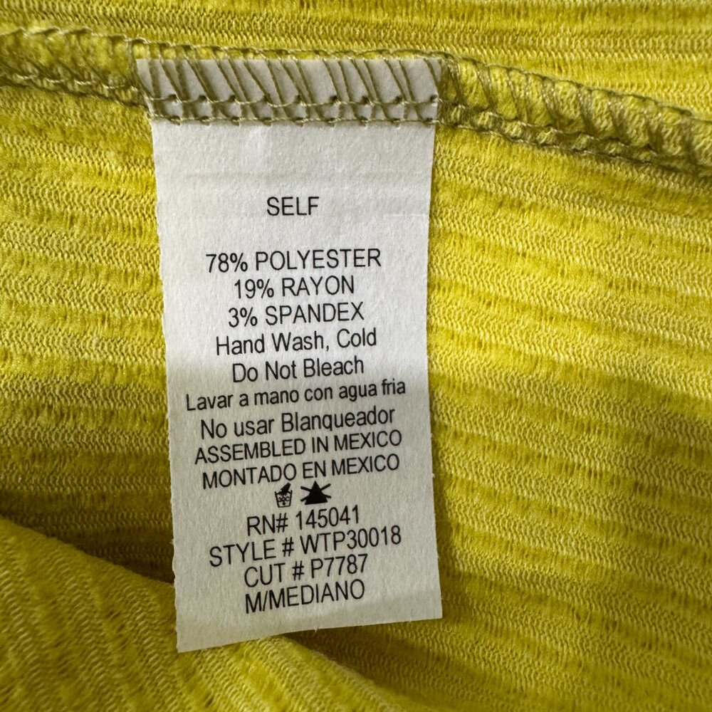 Lime/Yellow Ribbed Short SET NEW, Size M - Picture 14 of 14